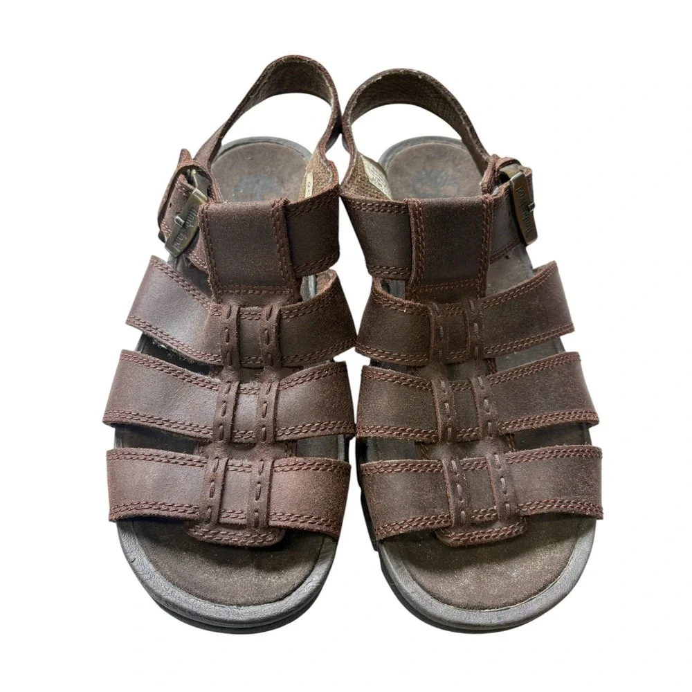 Timberland Brown Leather Fisherman Sport Sandal‎ Gladiator Outdoor Comfort 9